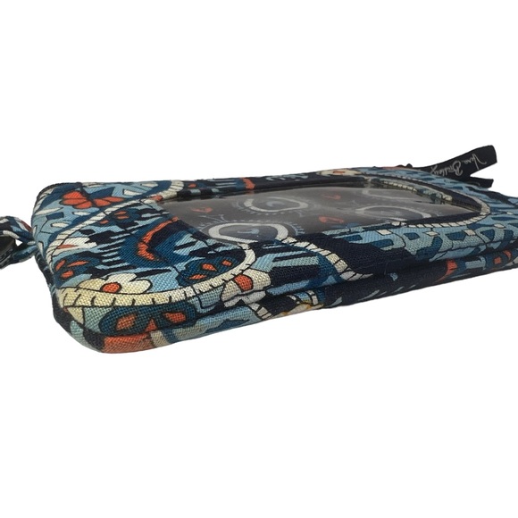 VERA BRADLEY Lighten Up Zip ID Case Wallet Key Ring Discontinued Marrakesh - Picture 5 of 12